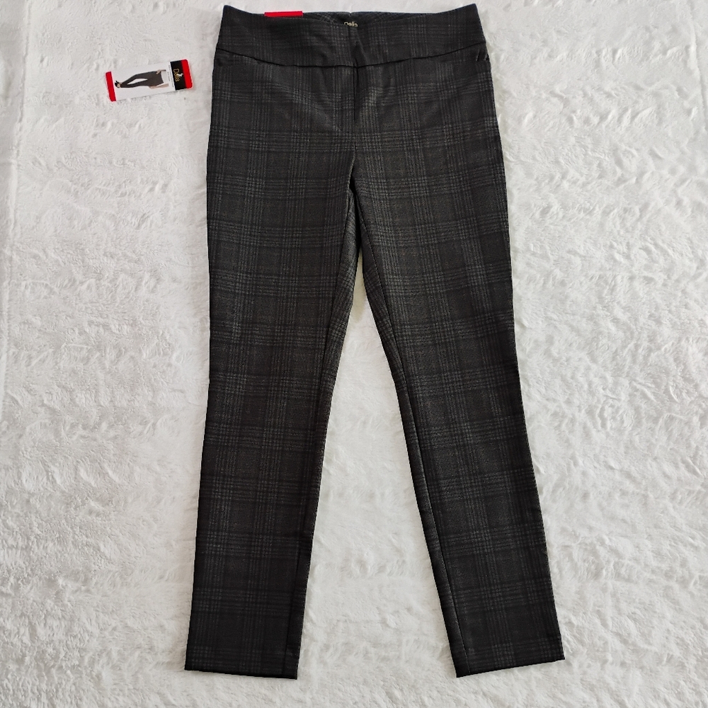 Dalia Black Plaid Pants